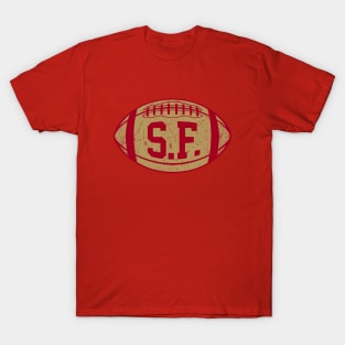 SF Retro Football - Red T-Shirt